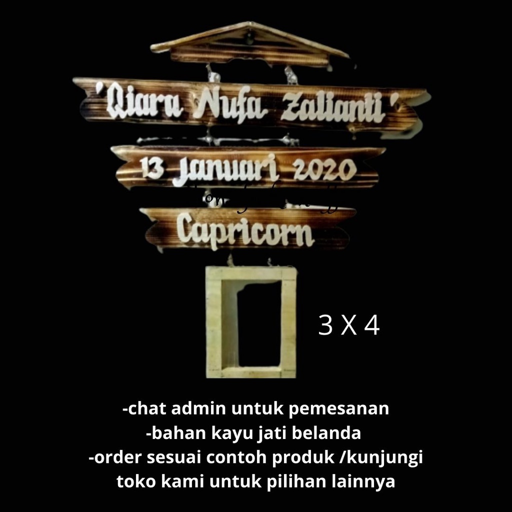 DEKORASI DINDING,HIASAN DINDING,DEKORASI RUMAH,PAPAN ALAMAT RUMAH KAYU JATI BELANDA CUSTOM SENDIRI