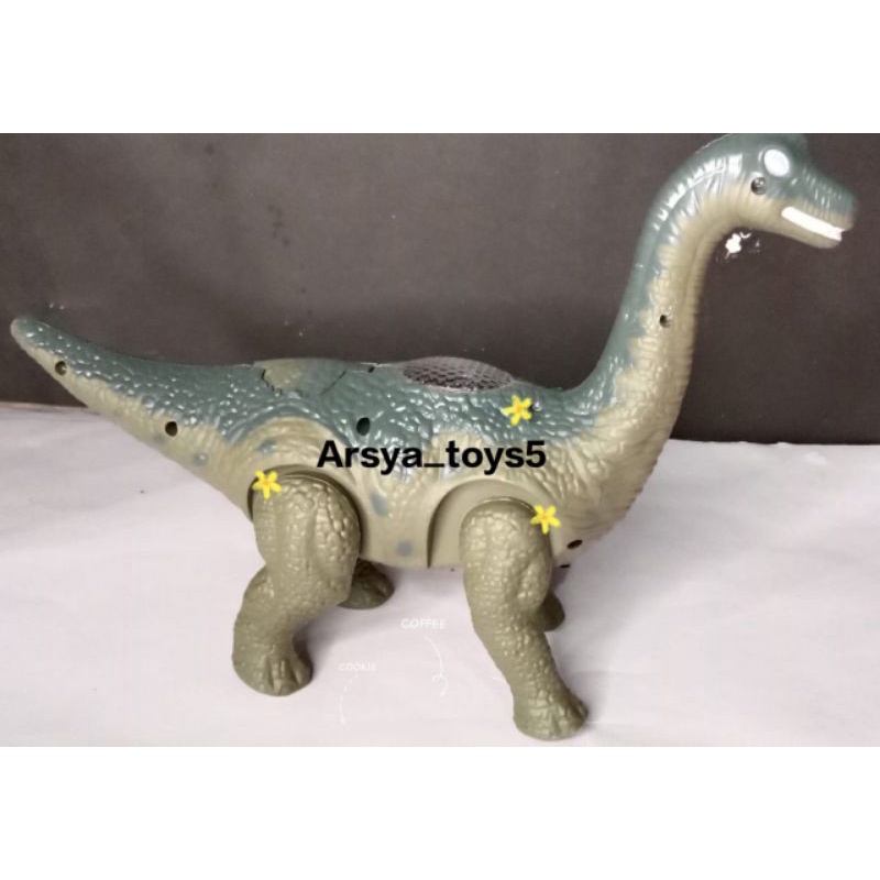 MAINAN DINOSAUR DINOSAURUS BRACHIOSAURUS BERTELUR BORN EGG