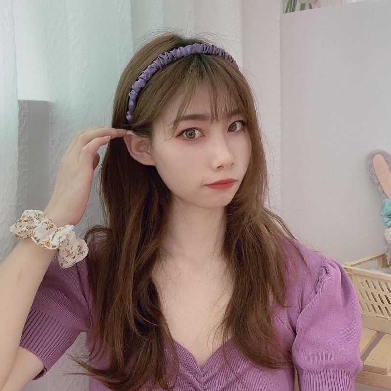 [BKW] Bando Korea Wanita Cute/ Bando Lucu Kerut Korea / Bando Scrunchie Korea