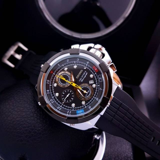 Jam tangan seiko velatura kulit