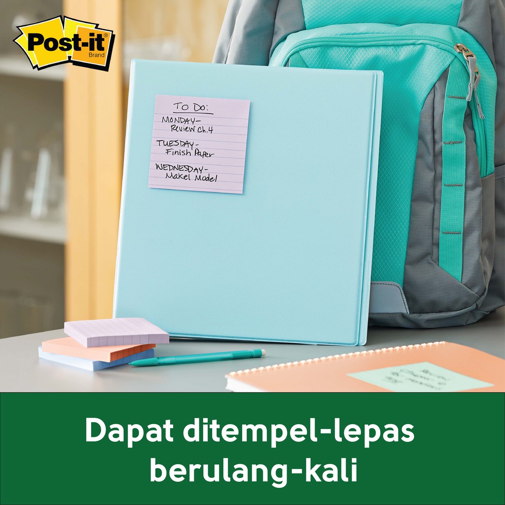 Post it sticky notes 3x3in Bali Collection-3