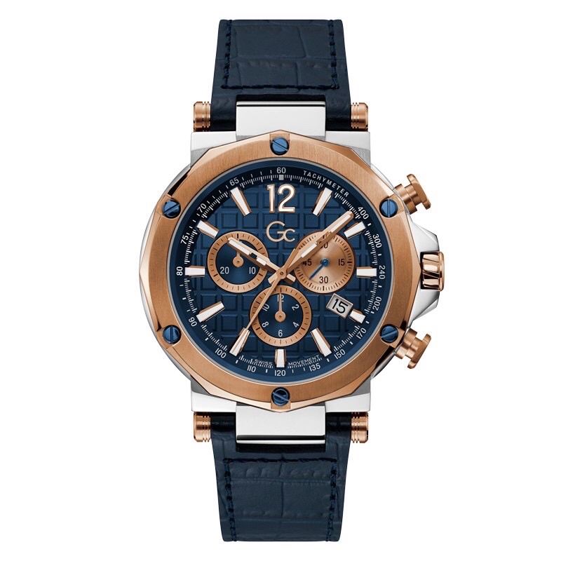 Guess Watch Gc Spririt - Guess Collection - Jam Tangan Pria Y53001G7MF - Blue