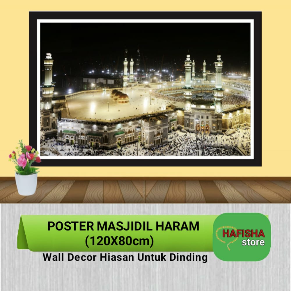 Jual Dekorasi Hiasan Dinding Ruang Tamu Masjidil Haram Ukuran Jumbo