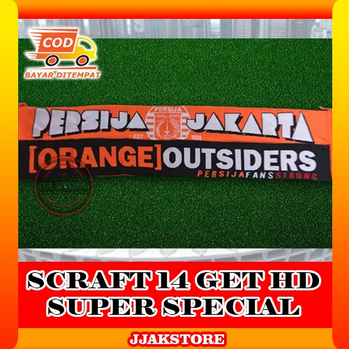 Syal Persija Jakmania Rajut Scraft Scarf Persija Jakarta 14 Get HD Super Spesial Custom Jakartans Ja