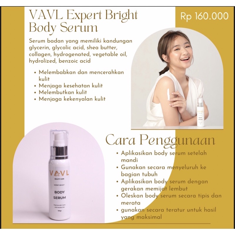 (RM) READY! VAVL BODY SERUM - SERUM PENCERAH BADAN