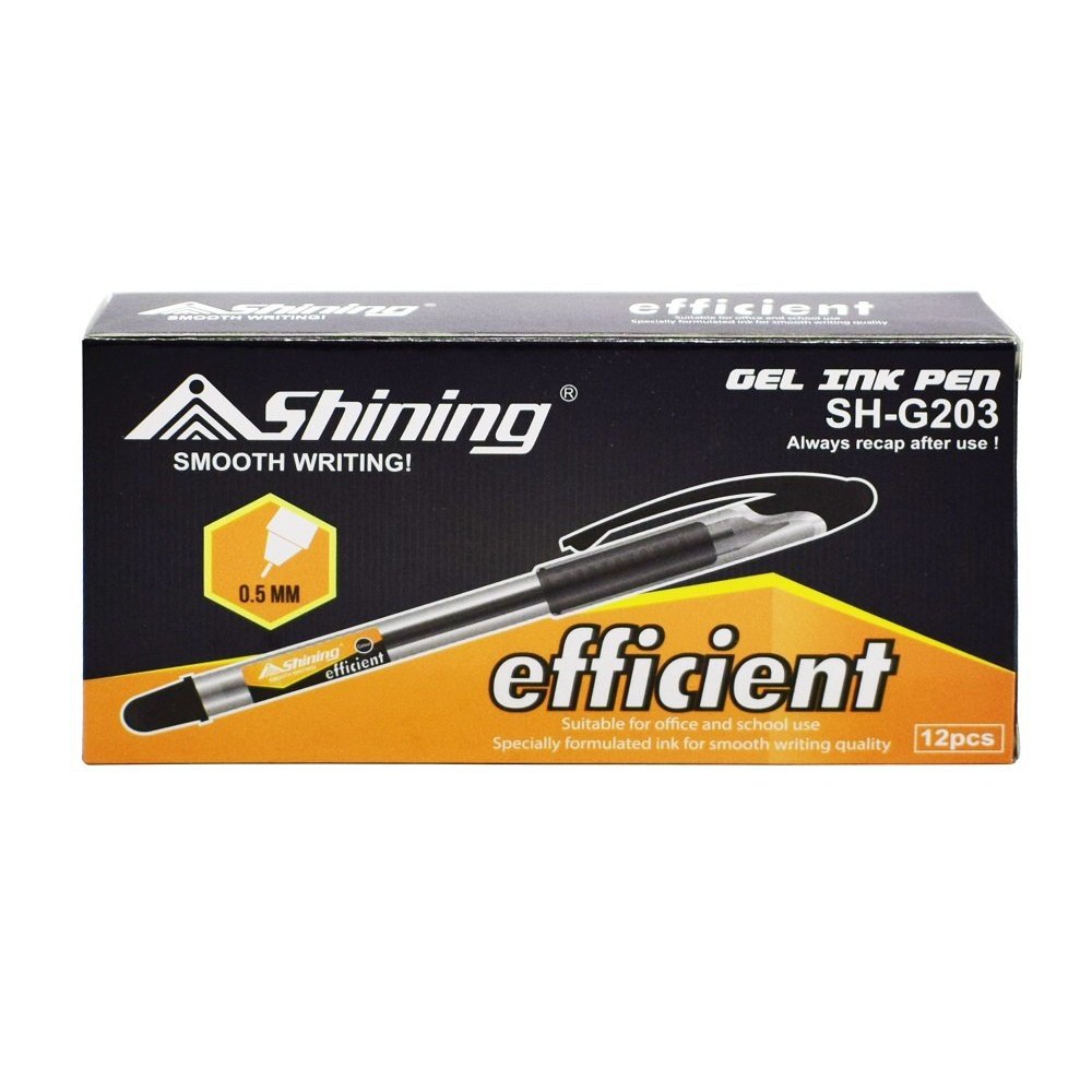 

Murah Shining Gel Ink Pen SHG-203 12 pcs Pulpen Gel Murah Trendi