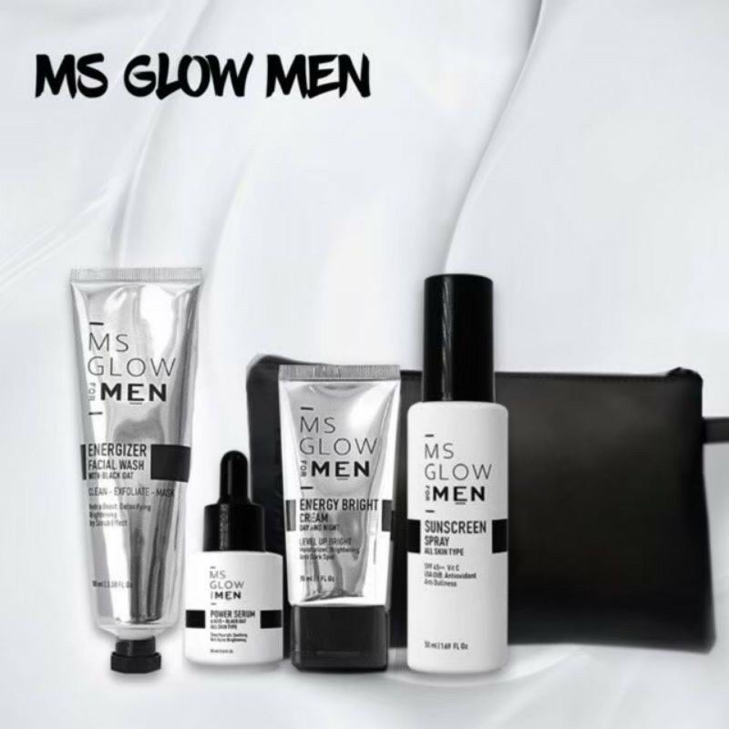 PAKET LENGKAP MS GLOW MEN/SKINCARE CWOK MS GLOW MEN/MS GLOW MEN BASIC/MS GLOW MEN KOMPLIT/PAKET LENG