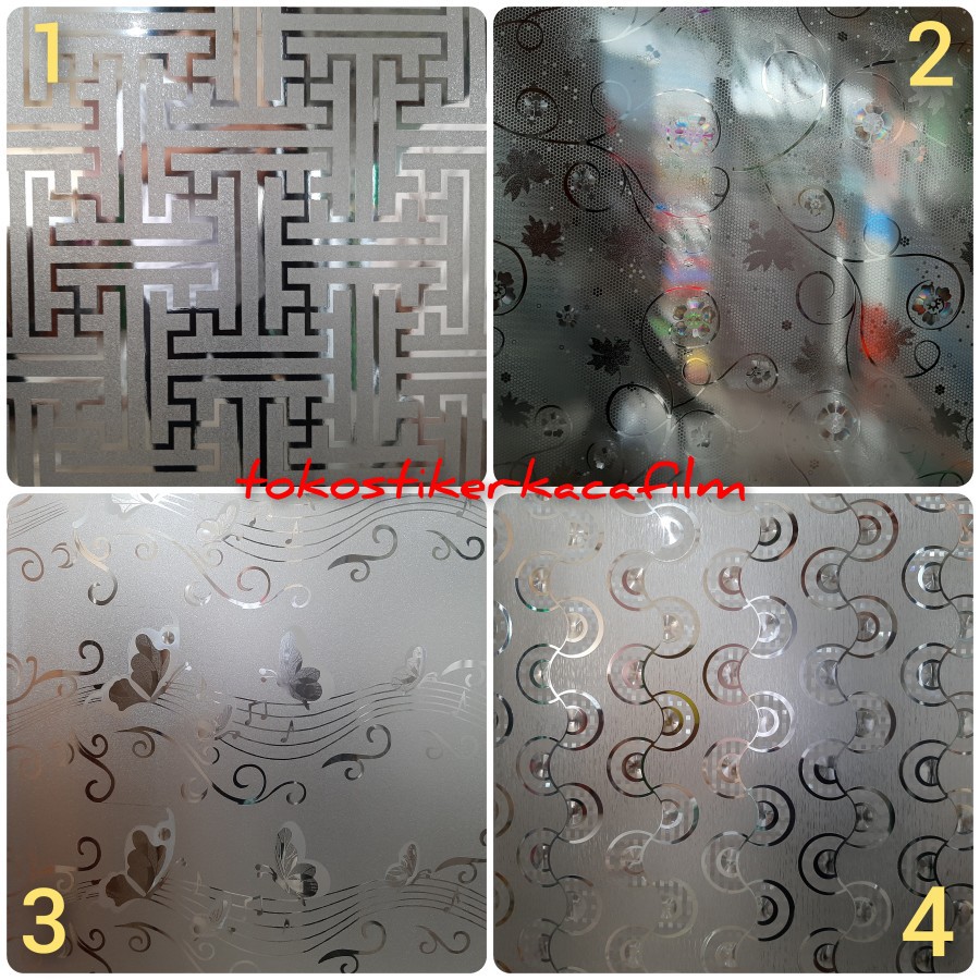 

Stiker Kaca Motif Gliter Promo