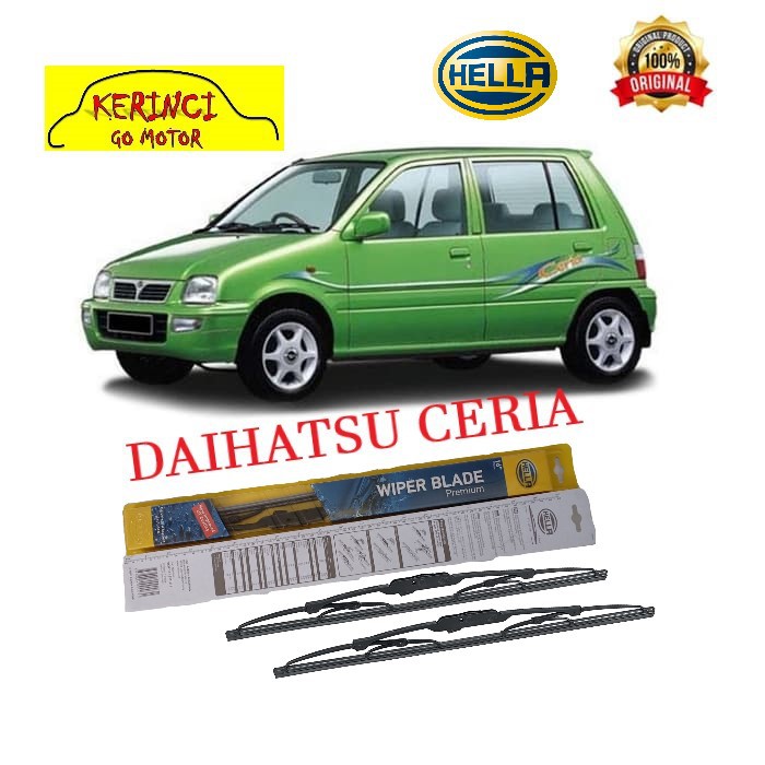 WIPER DAIHATSU CERIA HELLA PREMIUM 18&quot; &amp; 16&quot; - WIPER HELLA SEPASANG