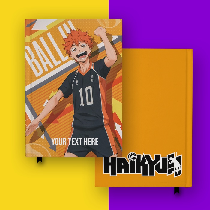 

Notebook Buku Catatan Anime Haikyuu Hinata Shoyou Ball In Hardcover Diary Jurnal Custom Nama