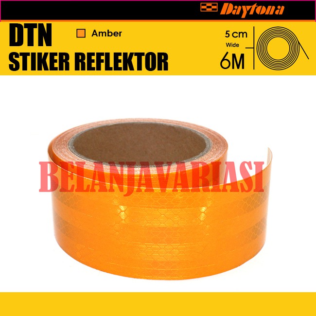 

Reflective Tape Amber Stiker Reflector Oren 5CM x 6M