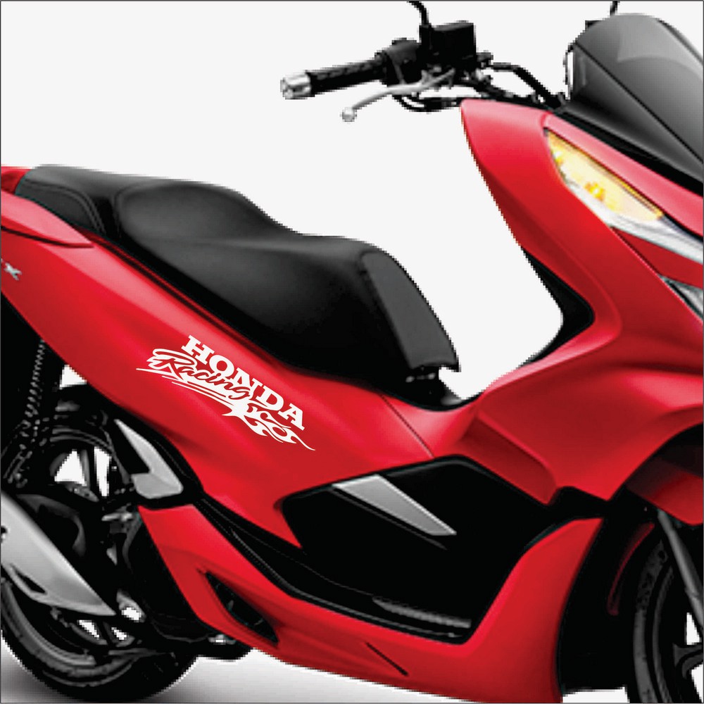 CUTTING STIKER MOTOR HONDA PCX STIKER CUTTING MOTOR STIKER Honda Racing