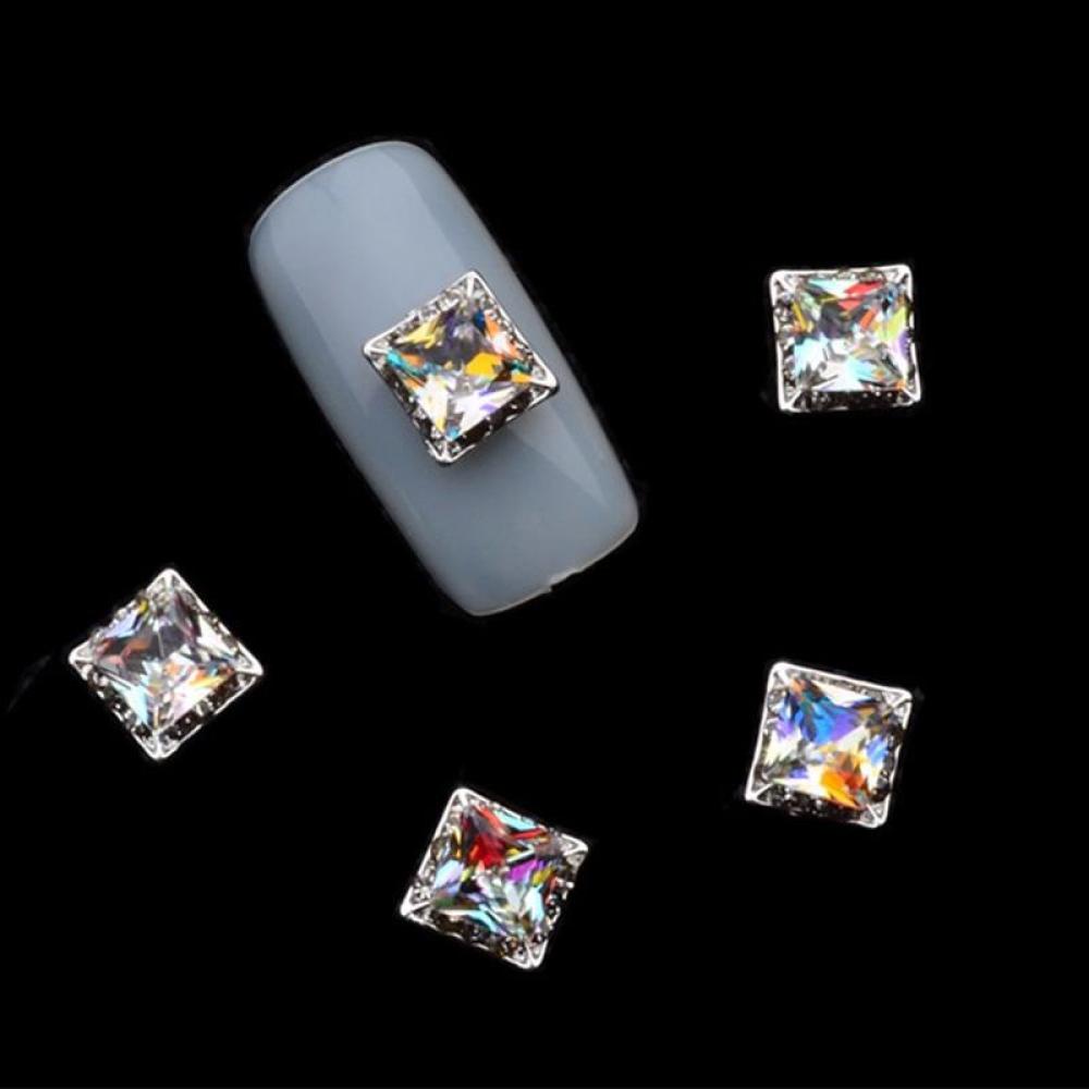 Timekey 18pcsset Berlian Imitasi 3D Bahan Alloy Untuk Dekorasi Nail Art A7K3