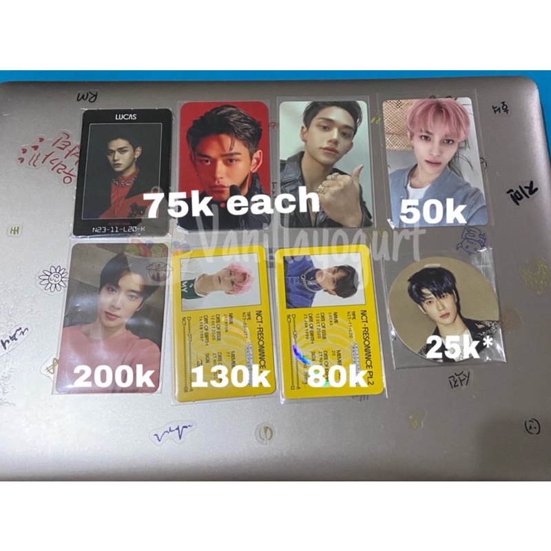 Jaehyun photocard id card empathy reality lucas photocard superm