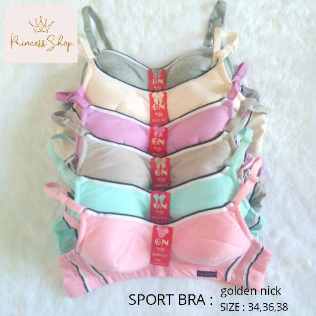 Bh Golden Nick 863 Bra Tanpa Kawat Kait 2 Busa Tipis / Mini Bra Golden Nick 863 / Bh Remaja Golden Nick