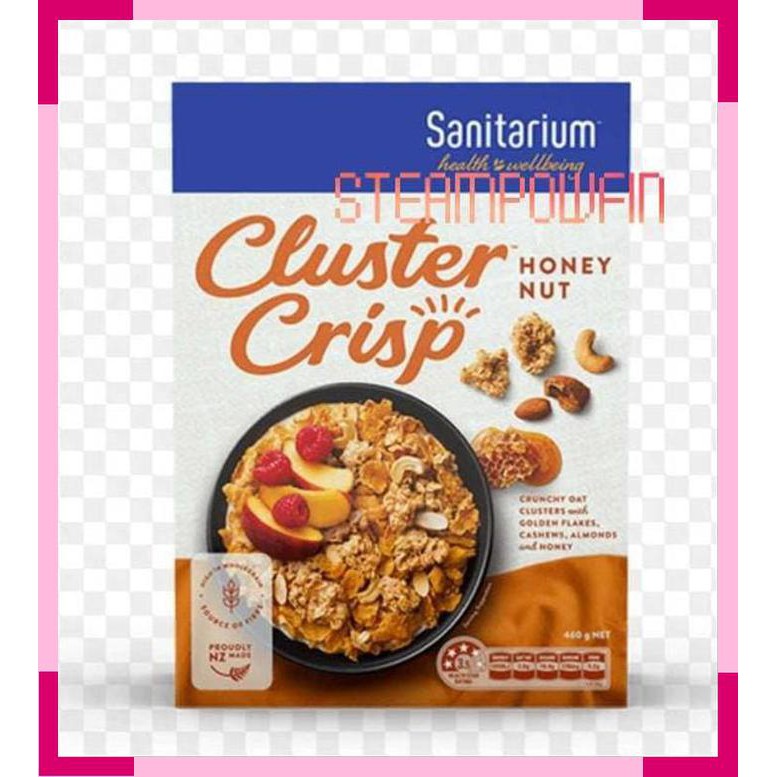 

Sanitarium Cluster Crisp Honey Nut Cereal Sereal Kacang Madu Import NZ