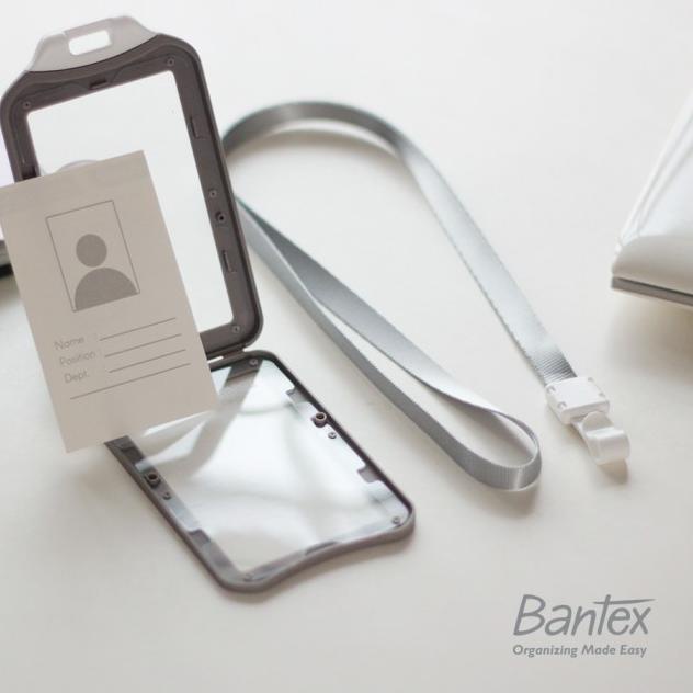

[PRODUK 6BKVU] [Zada] Bantex Dual Side ID Card Holder Lanyard Portrait #8881 MZY
