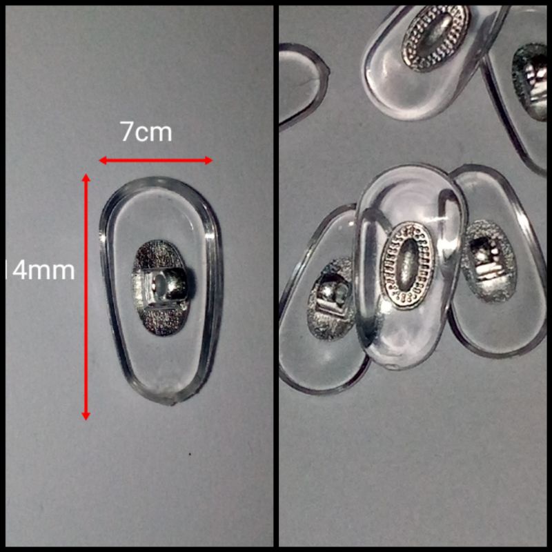 SEPASANG PENYANGGA KACAMATA NOSEPAD SILIKON PENYANGGA HIDUNG KACAMATA