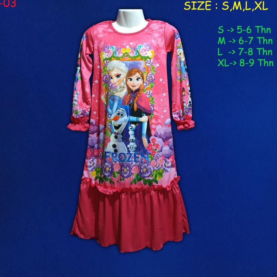 660 Koleksi Model Baju Muslim Anak Frozen HD Terbaru