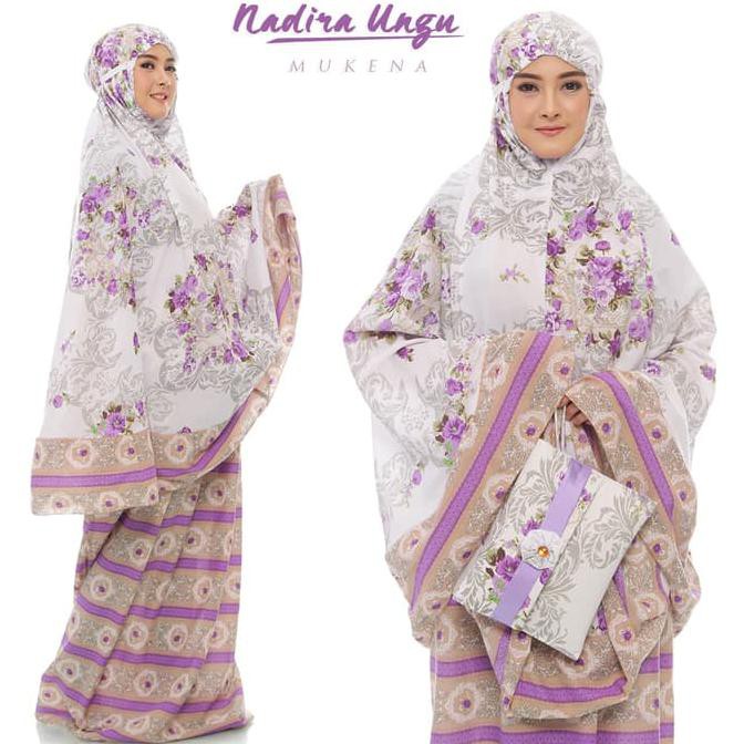 MUKENA BALI DEWASA NADIRA TAS PESTA UNGU