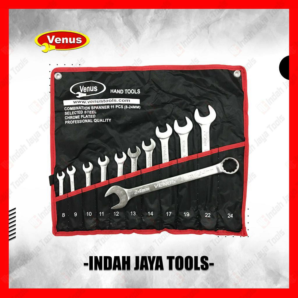 VENUS Kunci Ring Pas Set 11 pcs Combination Wrench Set