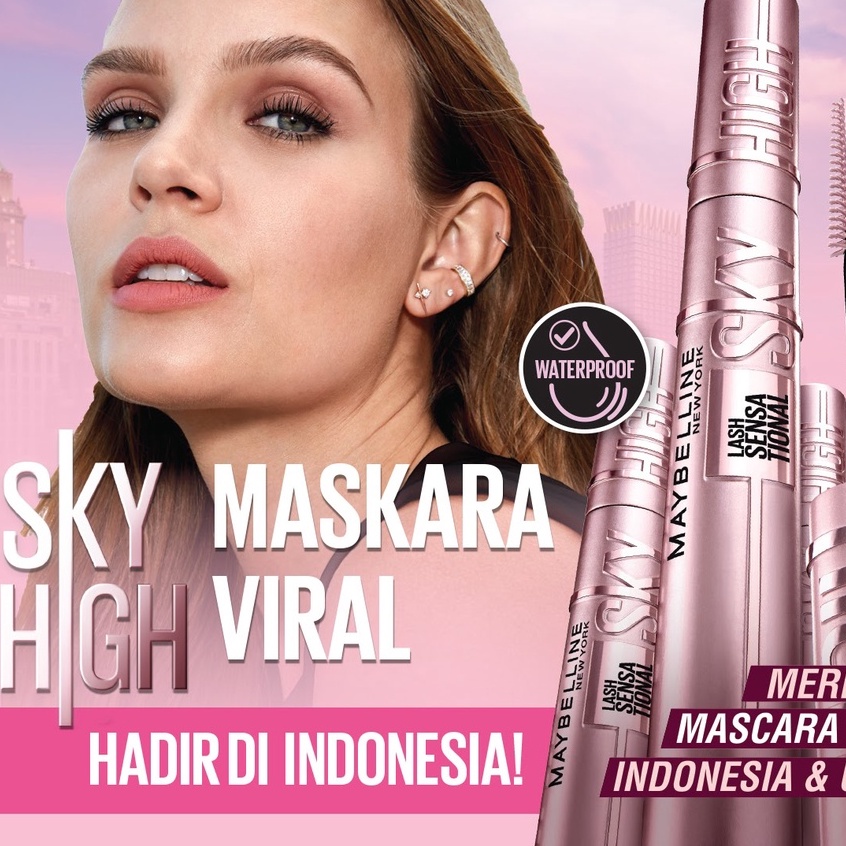 ⭐️ Beauty Expert ⭐️Maybelline Sky High Waterproof Mascara - Maskara Makeup