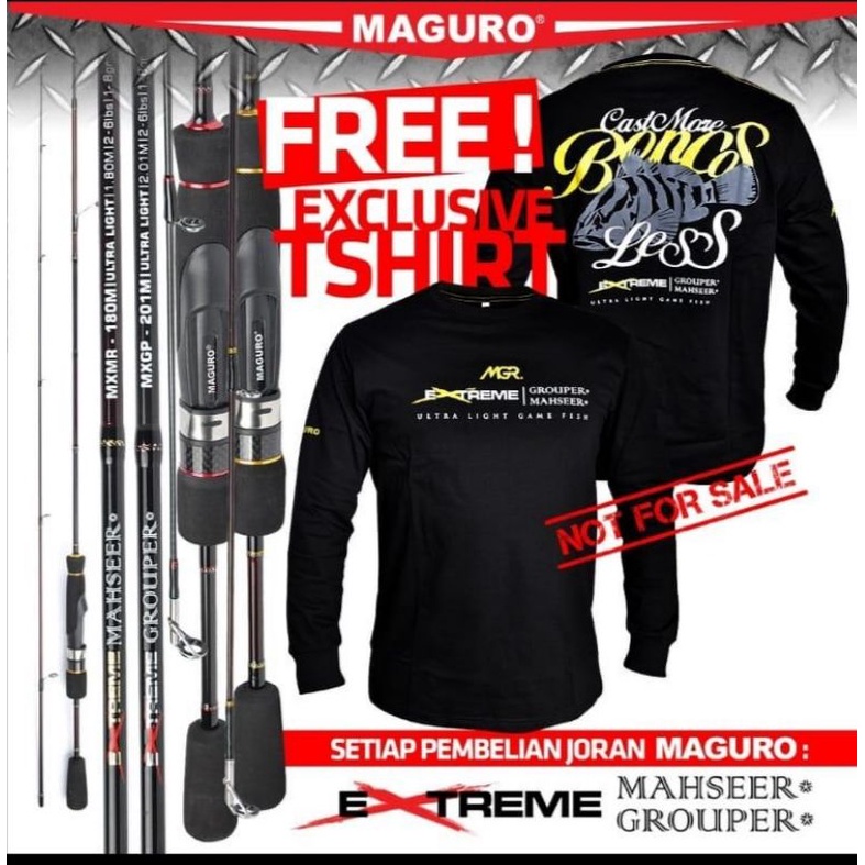 Joran Casting Maguro Extreme Mahserr 2-6lb 180 & 201cm Spinning