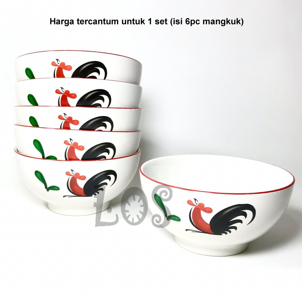 Mangkok Keramik AYAM 6 inch KPQ-6B (00143.02701) | Shopee Indonesia