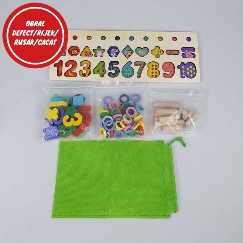 [OBRAL RIJEK] Mainan Anak Montessori Shape Matching Children Toy - Z0566