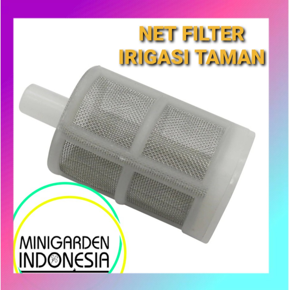 WATER FILTER POMPA DC 8MM 10MM saringan stainless steel net filter micro irigasi taman cuci mobil