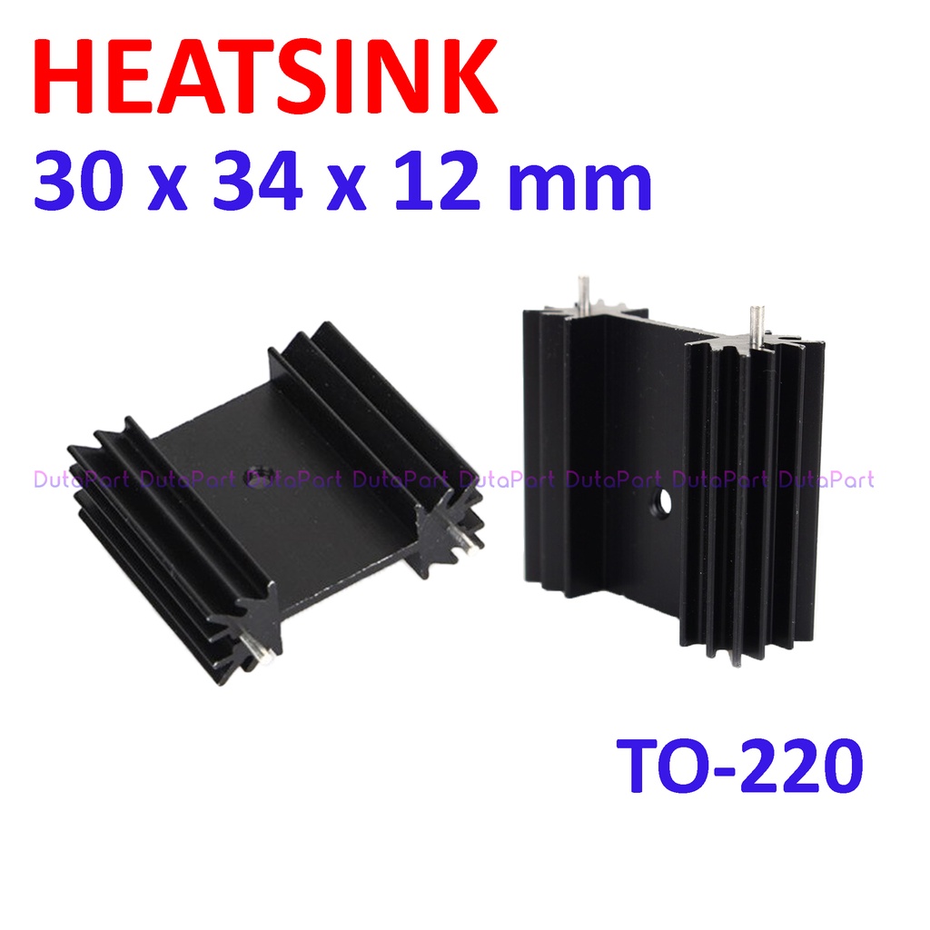 Heatsink Aluminium Pendingin 30x34x12mm Kembang Mosfet Transistor