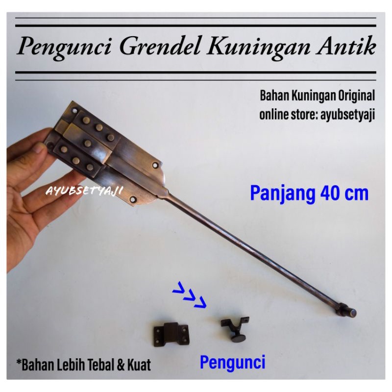 Grendel 40cm Pengunci Pintu Panjang 40cm Gembok Batavia 40 cm Grendel Rumah Pagar Grendel Portugis K