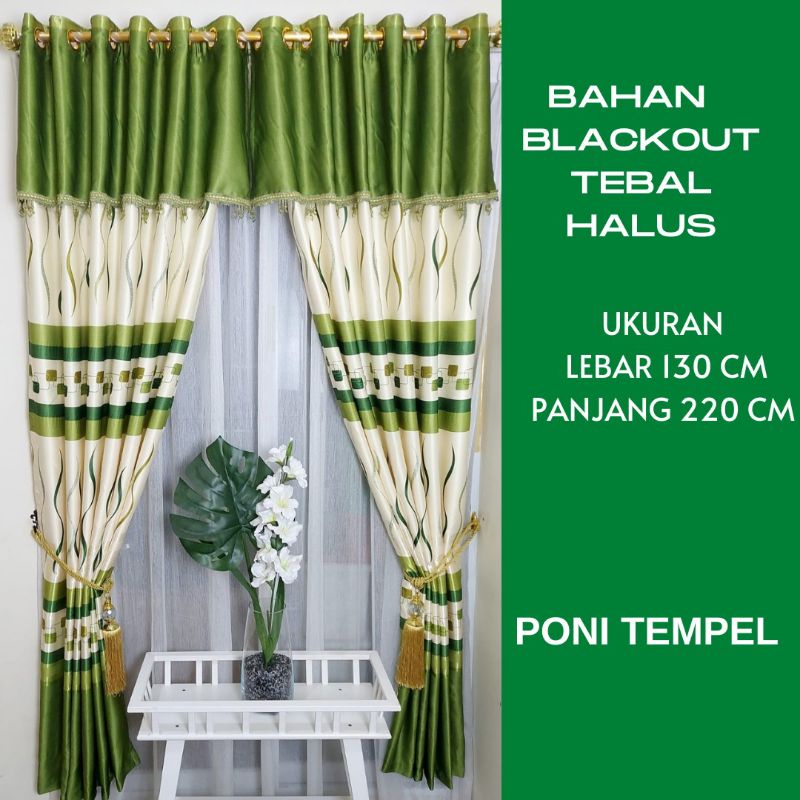 horden blackout 130 x 220 tebal halus exclusive