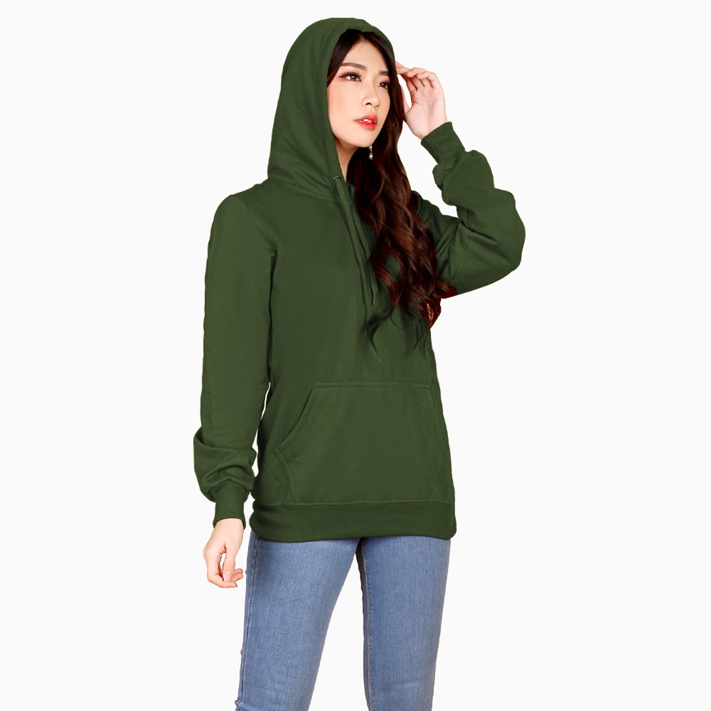 Sweater hoodie wanita Gaya Jumper Korea - XSHOP Fleece girl