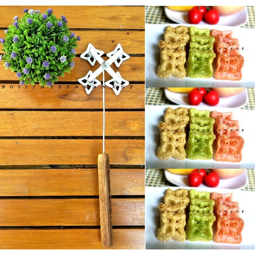 Rosita Cetakan Kue Kembang Goyang Bintang Mini isi 4