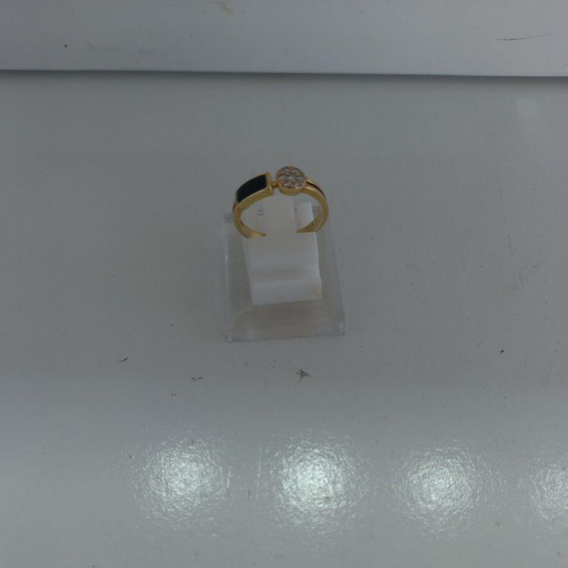 cincin perak model hitam mata