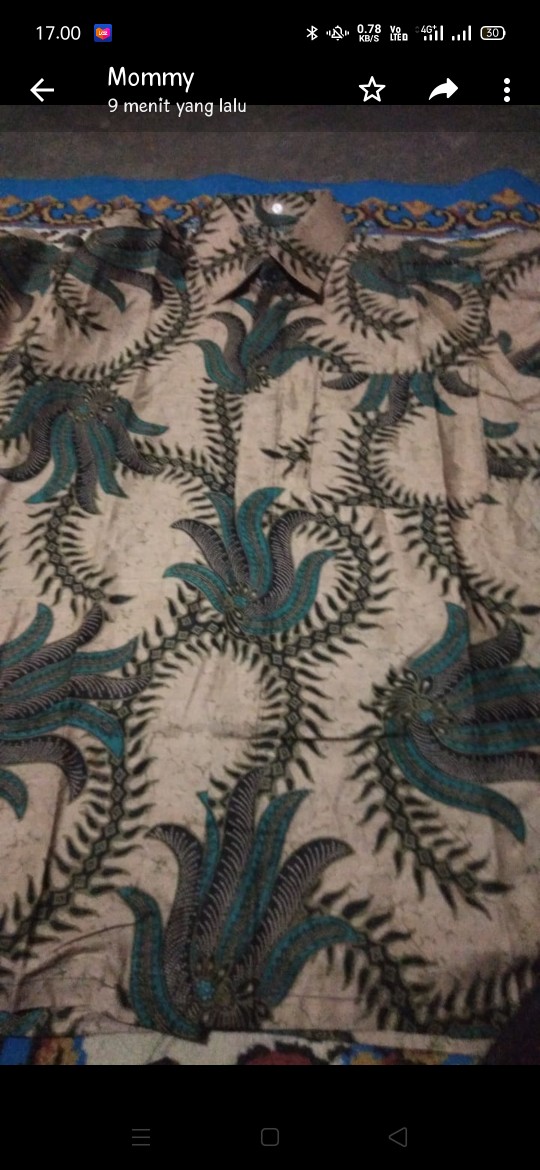 Bswart Batik Hrb026 Kenongo Hem Pendek Padi Pekalongan M L Xl Batik Pria Murah Modern Grosir.
