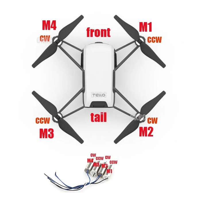 dinamo mini motor drone dji tello terbatas