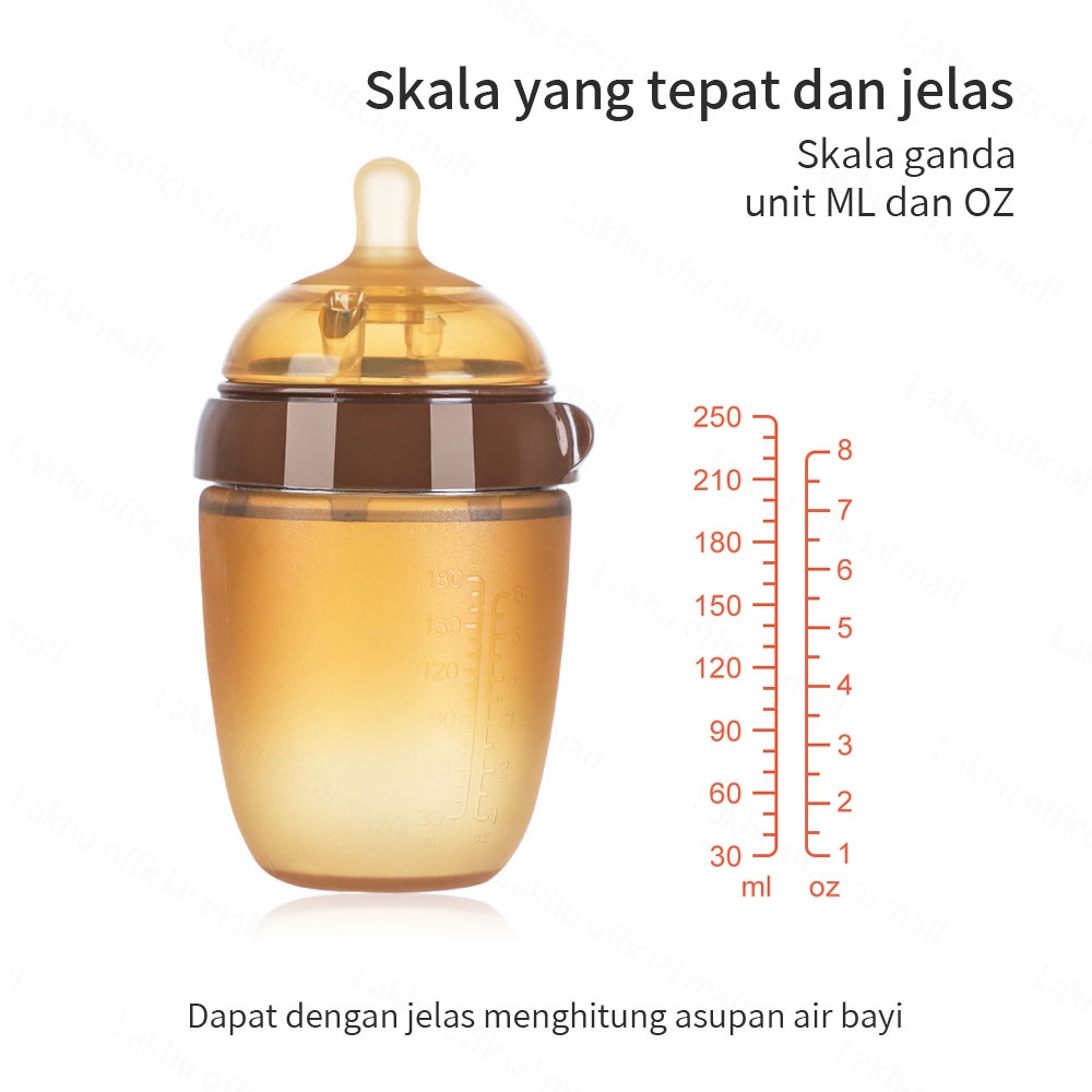 Lakhu PIKO BELLO dengan pegangan botol susu bayi PIKO BELLO/botol susu silikon bayi