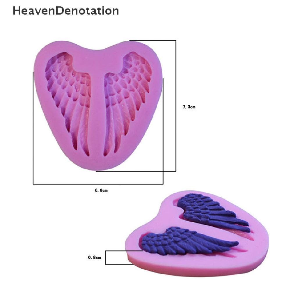 Cetakan Fondant Bentuk Sayap Malaikat Bahan Silikon Untuk Dekorasi Kue