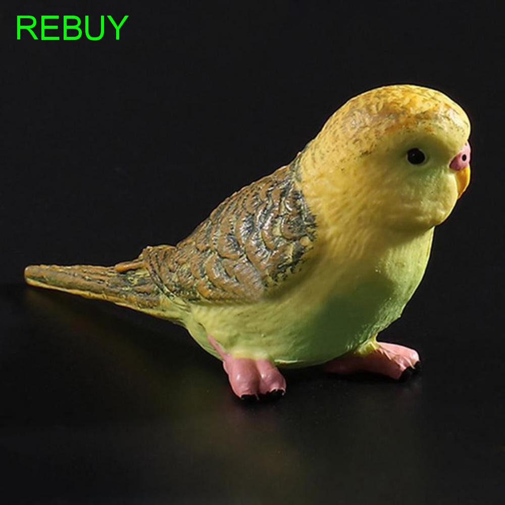 Rebuy Miniatur Simulasi Burung Pipit Warna Biru Hijau Untuk