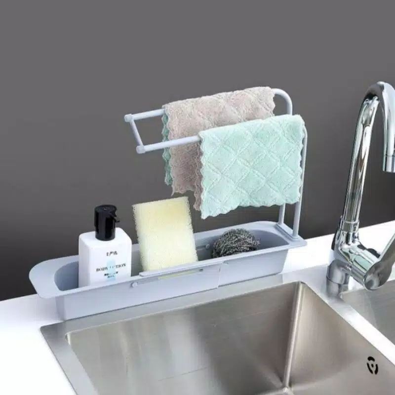 SINK rak spon wastafel + gantungan lap