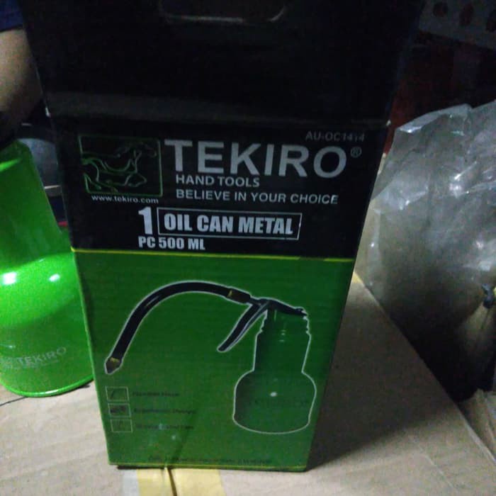 TEKIRO OIL CAN METAL AU-OC1414 Tekiro POMPA OLI BOTOL 500 ml Metal Case - Oil Can TEKIRO