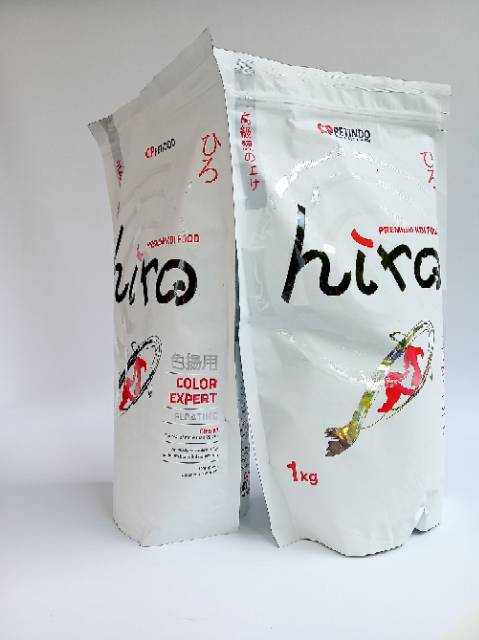 CPPETINDO HIRO Premium Koi Food color Expert 1Kg Medium 5mm pakan Ikan Makanan Ikan  Koi Pellet Ikan Apung