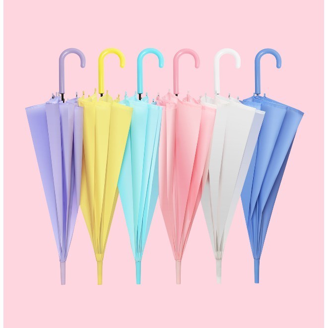 PAYUNG TRANSPARAN STYLE KOREA JEPANG POLOS / PAYUNG WARNA WARNI / PAYUNG LIPAT BENING CANTIK / PAYUNG RAINBOW / UMBRELLA FASHIONABLE CANDY