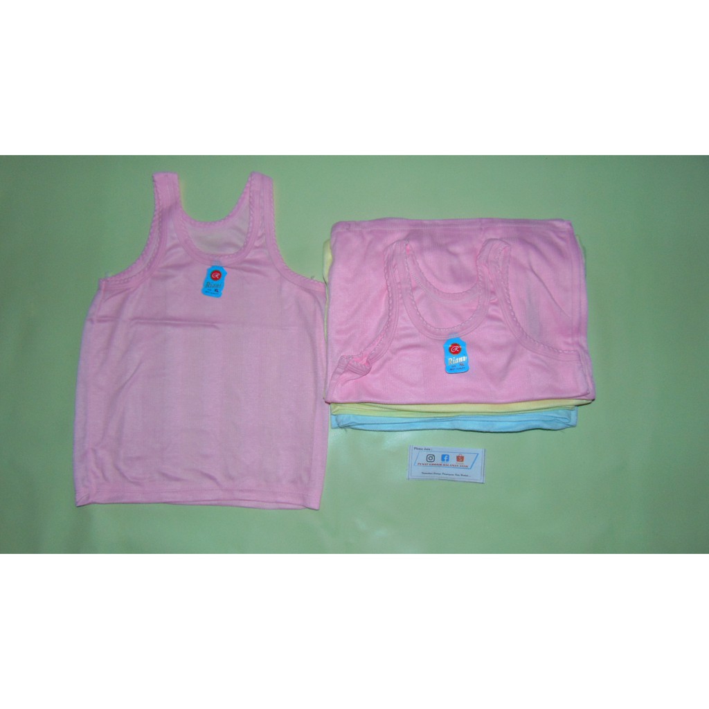 SS - 12 Pcs 1 Lusin Singlet Anak Rip Harian Murah 3L,XL,L,M,S / Singlet Anak Murah Tebal