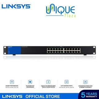 Desktop Switch Hub 24 Port Business Gigabit Linksys LGS124AP LGS-124AP