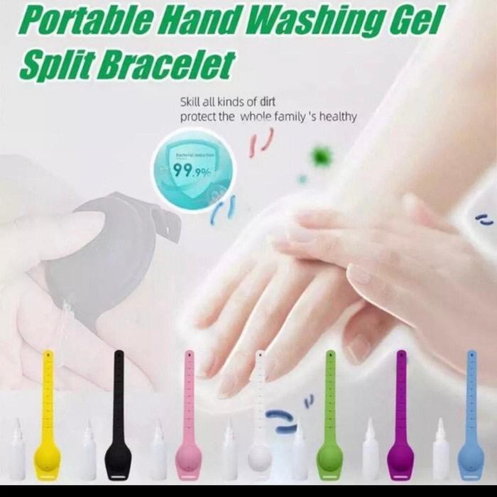 Gelang hand sanitizer wrist band dispenser pembersih tangan portable Alat Kebersihan Higienis Botol