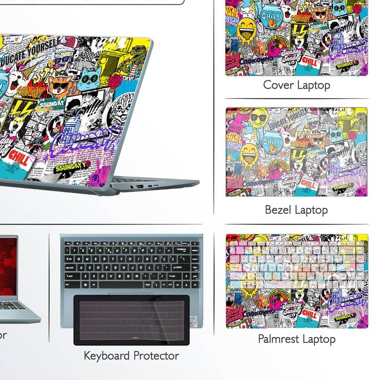 ✈ Garskin Laptop Skin Keyboard Protector Screen Guard Msi Modern 14 B11M B11MO B11S B11SB Cooskin Do