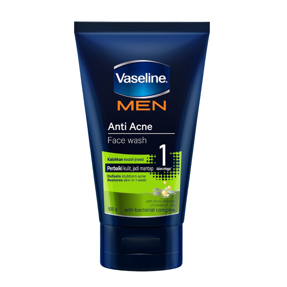 VASELINE MEN - ANTI ACNE FACE WASH 100GR